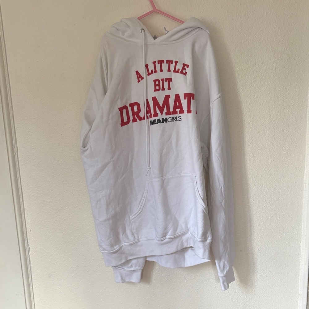 White 'A Little Bit Dramatic' Hoodie